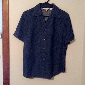 *3 for $5* Allison Daley Blue Denim Top Sz. 10P